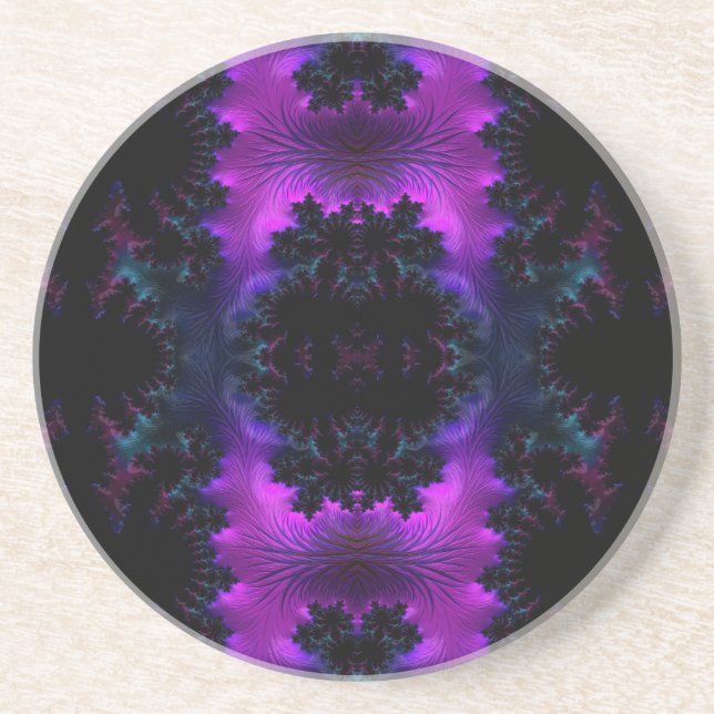 Aurora Borealis vid Midnight Fractal Abstrakt Underlägg (Framsidan)