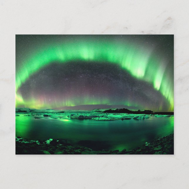 Aurora Borealis Vykort (Framsida)