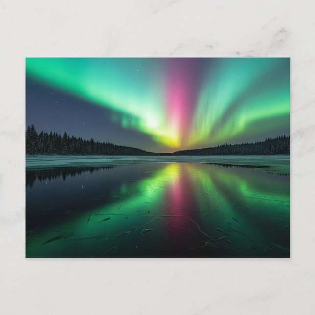 Aurora Borealis Vykort (Framsida)