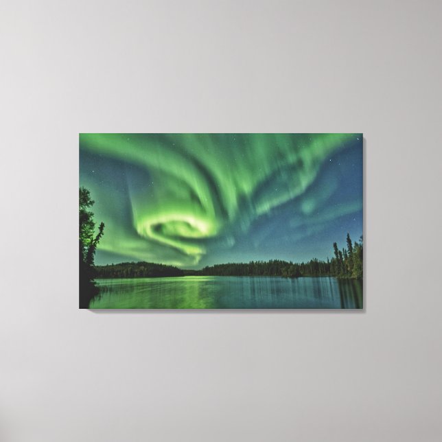 AURORA BOREALIS WRAPPED CANVAS (Framsida)
