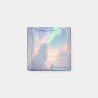 Aurora Castle Cat Post-it Block