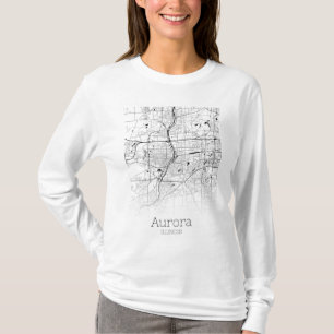 Aurora City Karta T Shirt