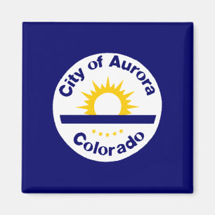 Aurora, Colorado Flagga Magnet