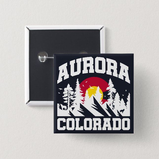 Aurora,Colorado Knapp (Framsida & baksida)