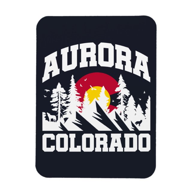 Aurora,Colorado Magnet (Vertikal)