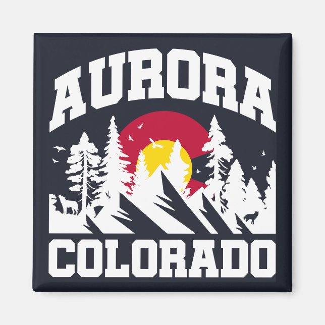 Aurora,Colorado Magnet (Framsidan)