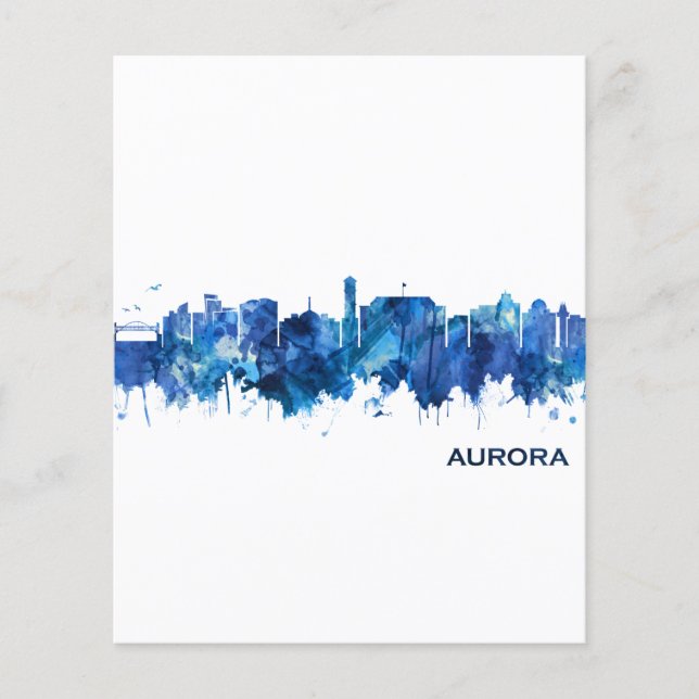 Aurora Colorado Skyline Blue Flygblad (Framsidan)