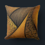 Aurora Dekorativ kudde<br><div class="desc">Abstrakt Elegance - Guld, Silver, Black & White Art Print.</div>