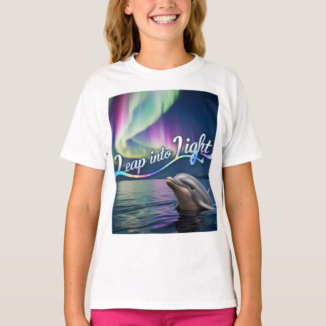 Aurora-delfiner: läpp i ljus .T-skirt T Shirt (Framsida)