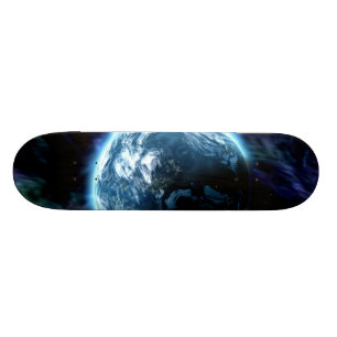Aurora för ögonvidgande rymdstart Nebula Skateboard Bräda 20 Cm