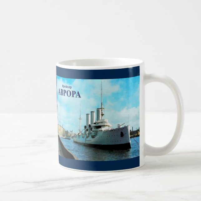 Aurora för ryska Cruiser Kaffemugg (Höger)