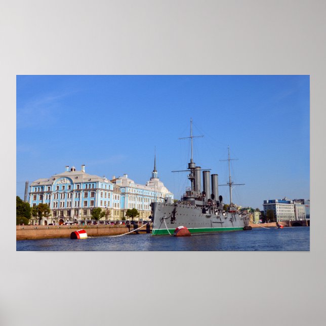 Aurora för ryska kryssare Frakt Poster (Framsidan)