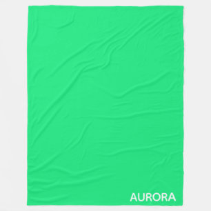 Aurora grönt färg namn fleecefilt