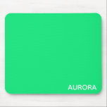 Aurora grönt färg namn musmatta<br><div class="desc">Aurora grönt färg namn</div>