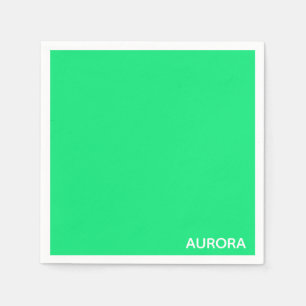 Aurora grönt färg namn pappersservett