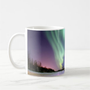 Aurora - härligt nordligt ljus kaffemugg