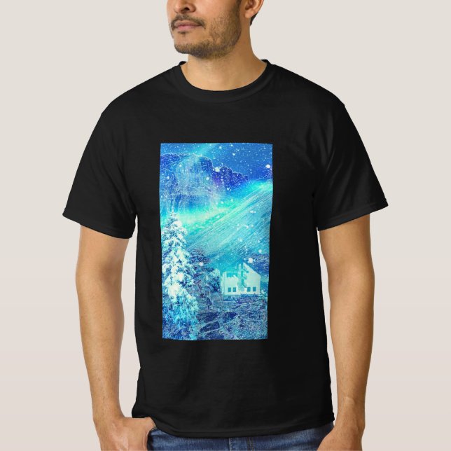 Aurora i Valleys Closeup T-Shirt (Framsida)