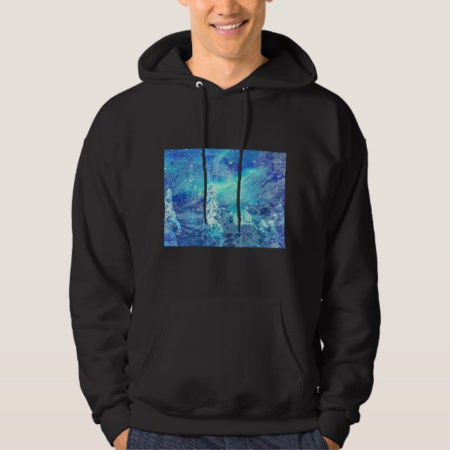 Aurora i Valleys Hoodie (Framsida)