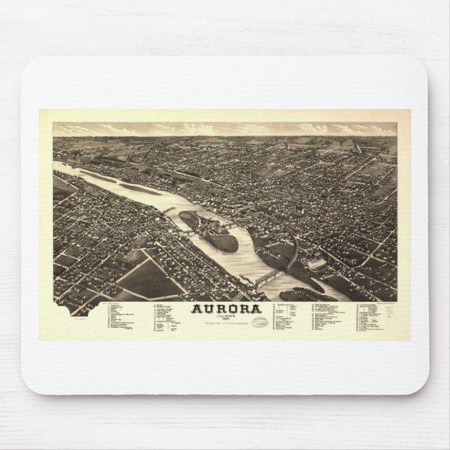 Aurora Illinois i 1882 Musmatta (Framsidan)