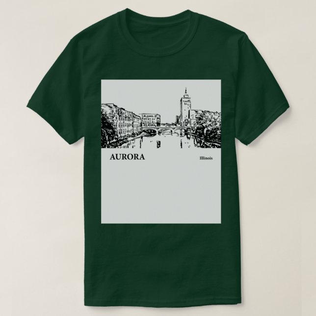 Aurora Illinois TShirt 1 T Shirt (Design framsida)