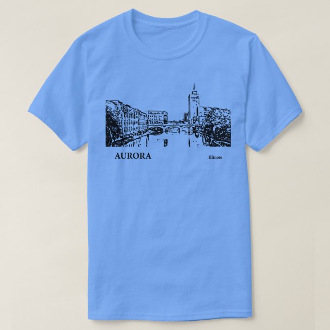 Aurora Illinois TShirt 2 T Shirt (Design framsida)