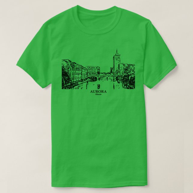 Aurora Illinois TShirt 3 T Shirt (Design framsida)