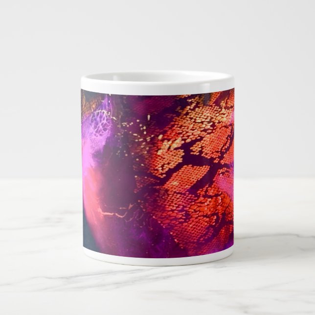 Aurora-Inspired Luxury Art Jumbo Mugg (Framsidan)