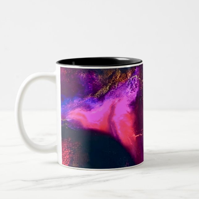 Aurora-Inspired Luxury Art Två-Tonad Mugg (Vänster)