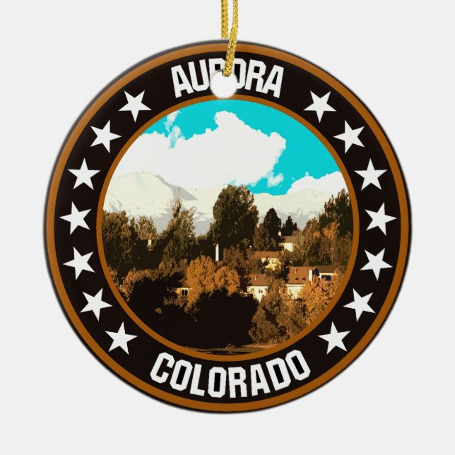 Aurora Julgransprydnad Keramik (Framsidan)