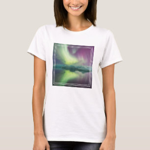 Aurora Ljus i Lagun   Jokulsarlon, Island T Shirt
