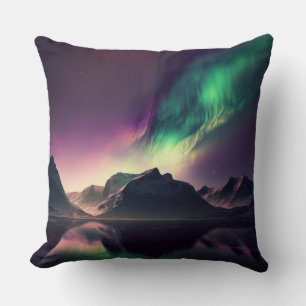 Aurora Ljus Natten Himlar Kudde