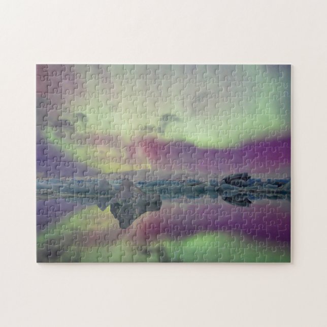Aurora Ljus Reflect Lagoon | ISLAND Pussel (Horisontell)