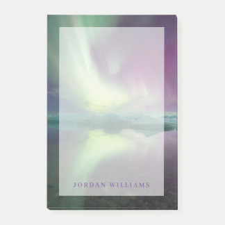 Aurora Ljuset i lagunen | Jokulsarlon, Island Post-it Block