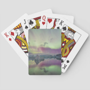 Aurora Ljuset Reflekterar Lagun Island Casinokort