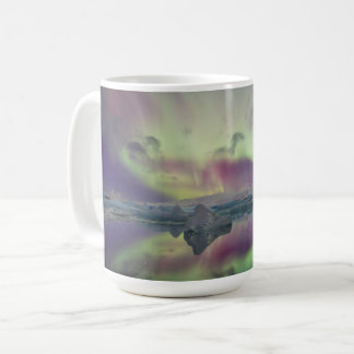 Aurora Ljuset Reflekterar Lagun | Island Kaffemugg