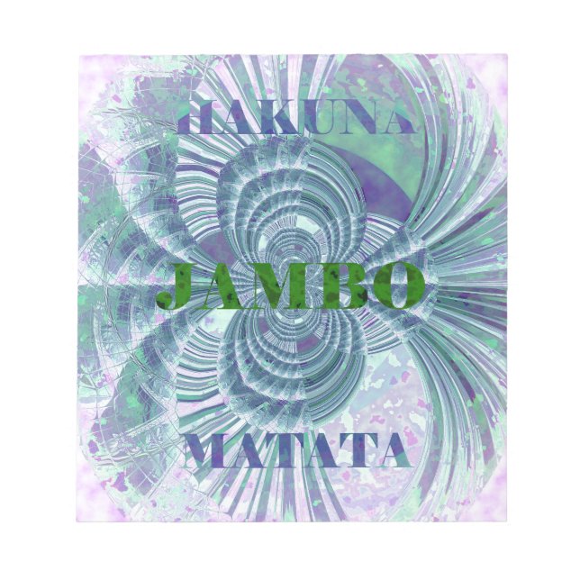 Aurora Matata Art-utskrift Anteckningsblock (Framsida)