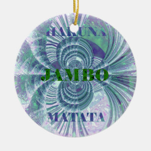Aurora Matata Art-utskrift Julgransprydnad Keramik