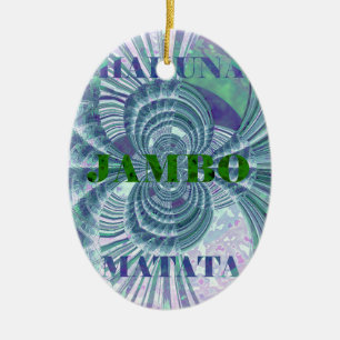 Aurora Matata Art-utskrift Julgransprydnad Keramik