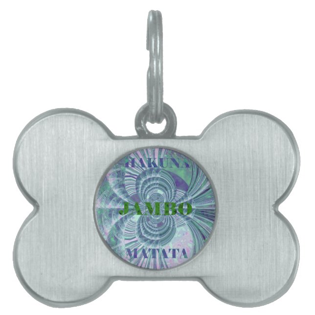 Aurora Matata Art-utskrift Namnbricka Husdjur (Framsidan)