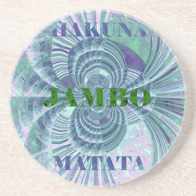 Aurora Matata Art-utskrift Underlägg Sandsten (Framsidan)