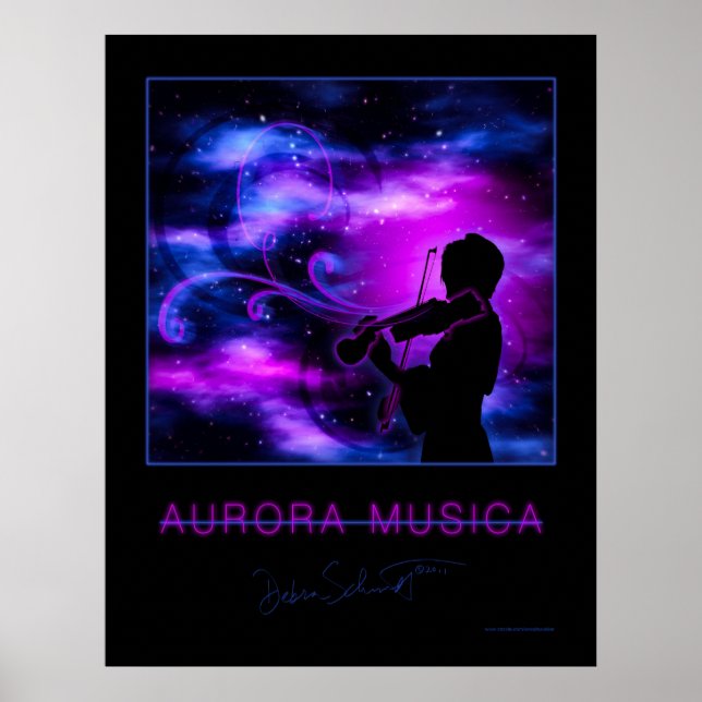 Aurora Musica Violinist Poster (Framsidan)