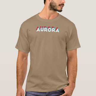 Aurora Namn Roligt Namn Aurora 80s tema T Shirt