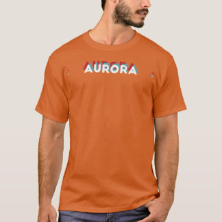 Aurora Namn Roligt Namn Aurora 80s tema T Shirt