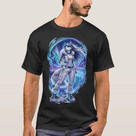 aurora night - husky t shirt