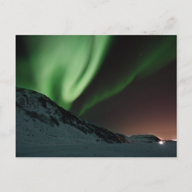Aurora NordLjus Norgen Vykort (Framsida)