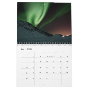 Aurora Norra Ljus Skandinaviska Polarna Himmel Kalender
