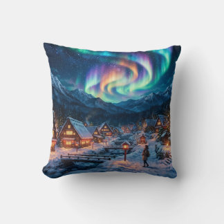 Aurora Norrsken Vinterby Kastar Kudde