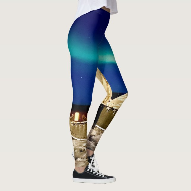 Aurora Northern Light Kangerlussuaq Grönland Leggings (Höger)