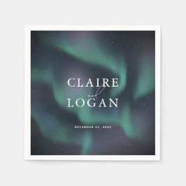 Aurora Northern Lights Wedding Pappersservett