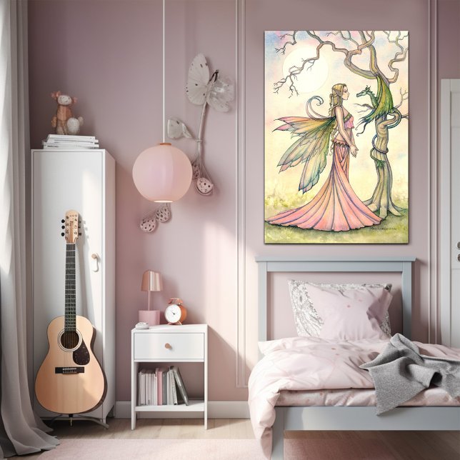 Aurora och Dragon Fairy Art av Molly Harrison Poster (Skapare uppladdad)